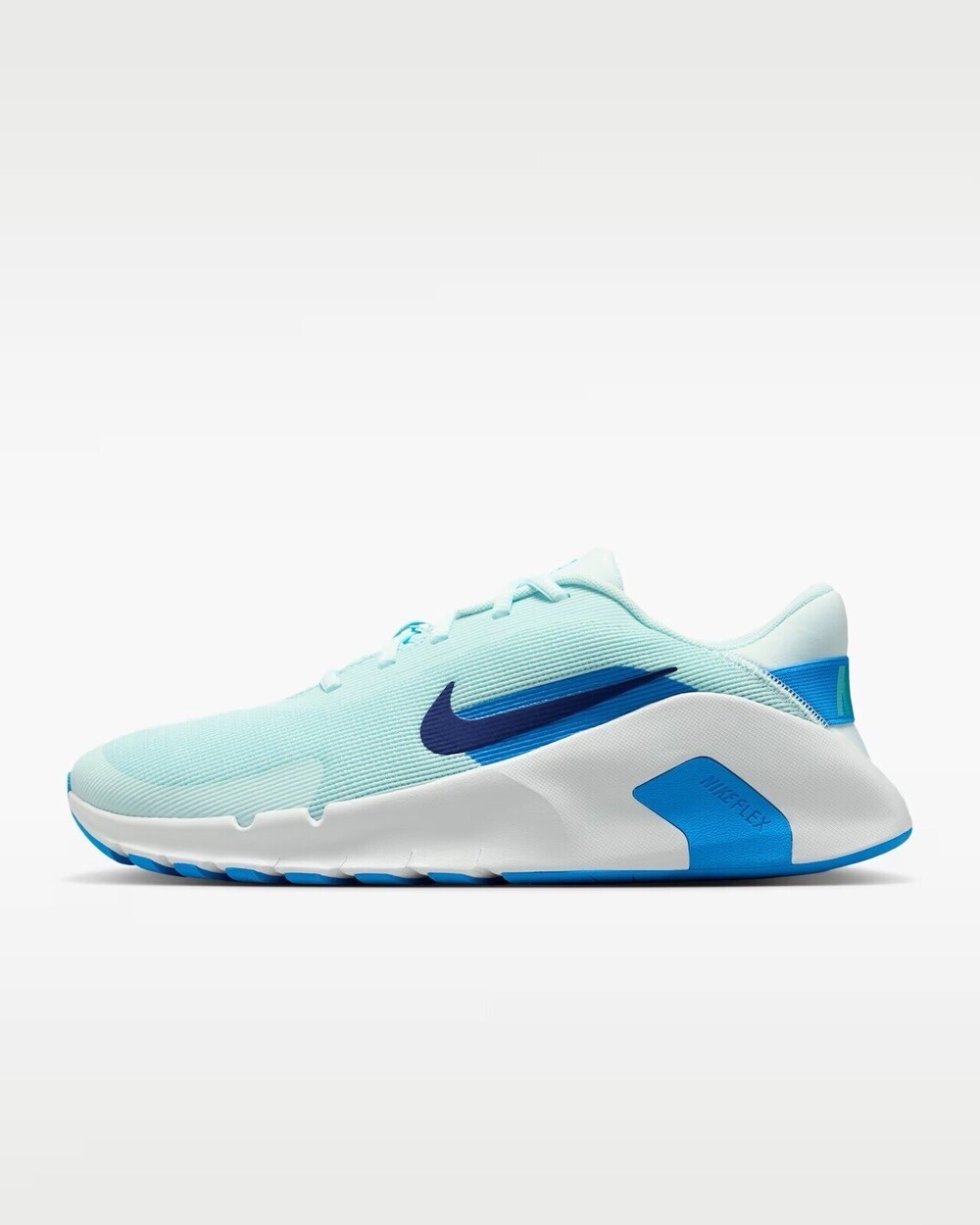 Size 15 Nike Flex Train Glacier/Photo Blue/Off White/Deep Royal HV9972 401